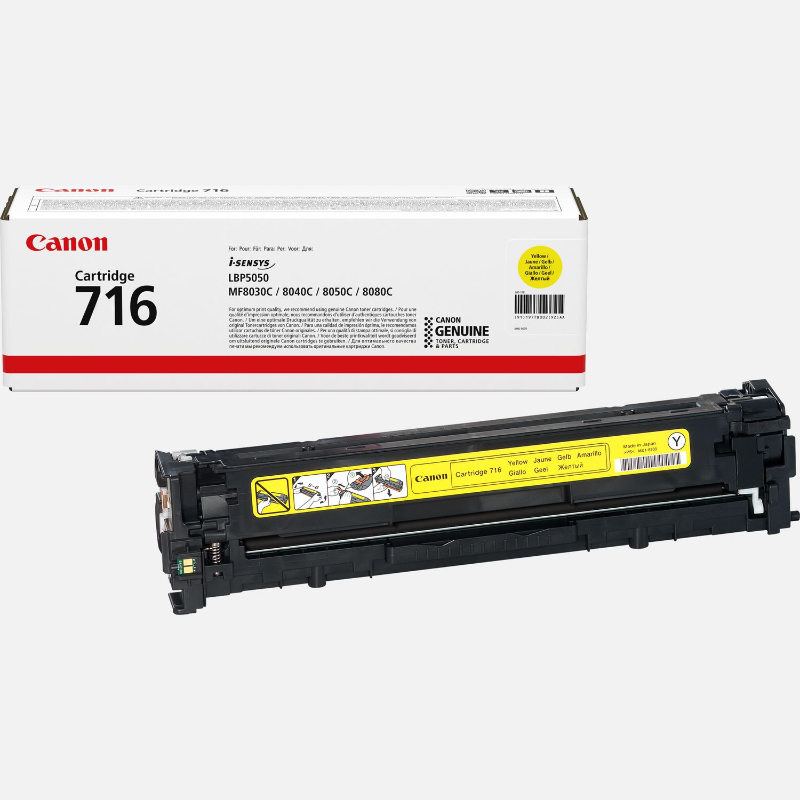 Canon Laser Cartridge Yellow MF8030CN, 716 YELLOW